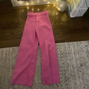 Pink Zara Jeans Wide Cut